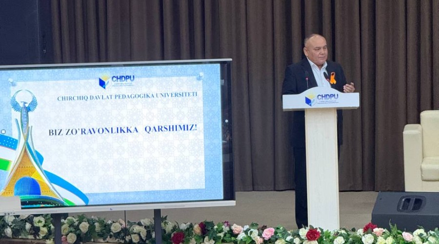 Biz zo‘ravonlikka qarshimiz!” shiori ostida Toshkent viloyatida xotin-qizlarga nisbatan tazyiq va zo‘ravonlikning oldini olishga bag‘ishlangan tadbir o‘tkazildi.