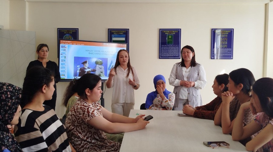 VATAN KELAJAGI UCHUN BARCHAMIZ DAXLDORMIZ  shiori ostida davra suhbati.