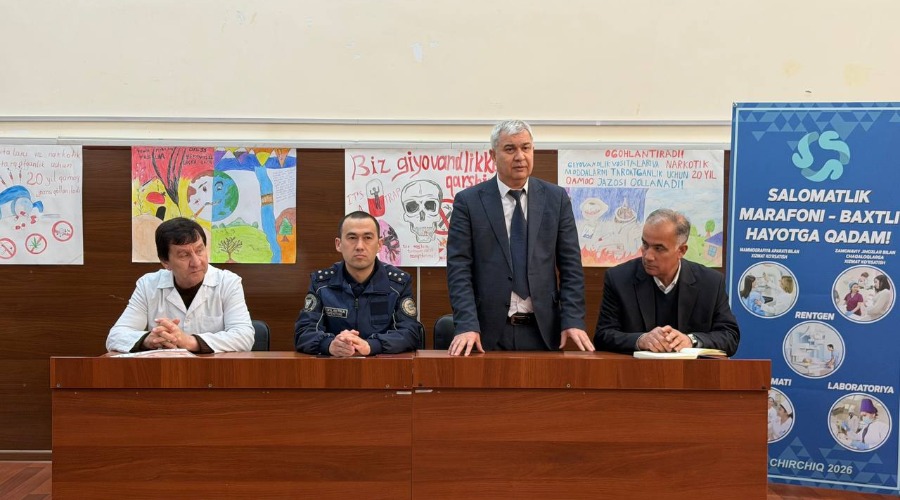 “Giyohvandlikka qarshi kurash: salbiy ta’sirlari va ulardan voz kechish” mavzusida davra suhbati