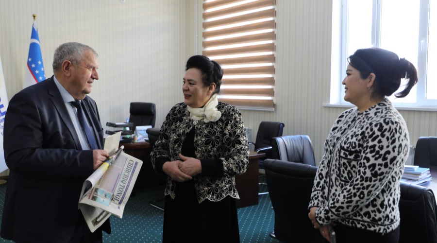 Gazeta tahririyati CHDPUga tashrif buyurdi