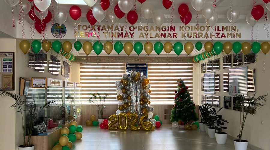 ChDPUning barcha fakultetlarida Yangi yil shukuhi hukm surmoqda.