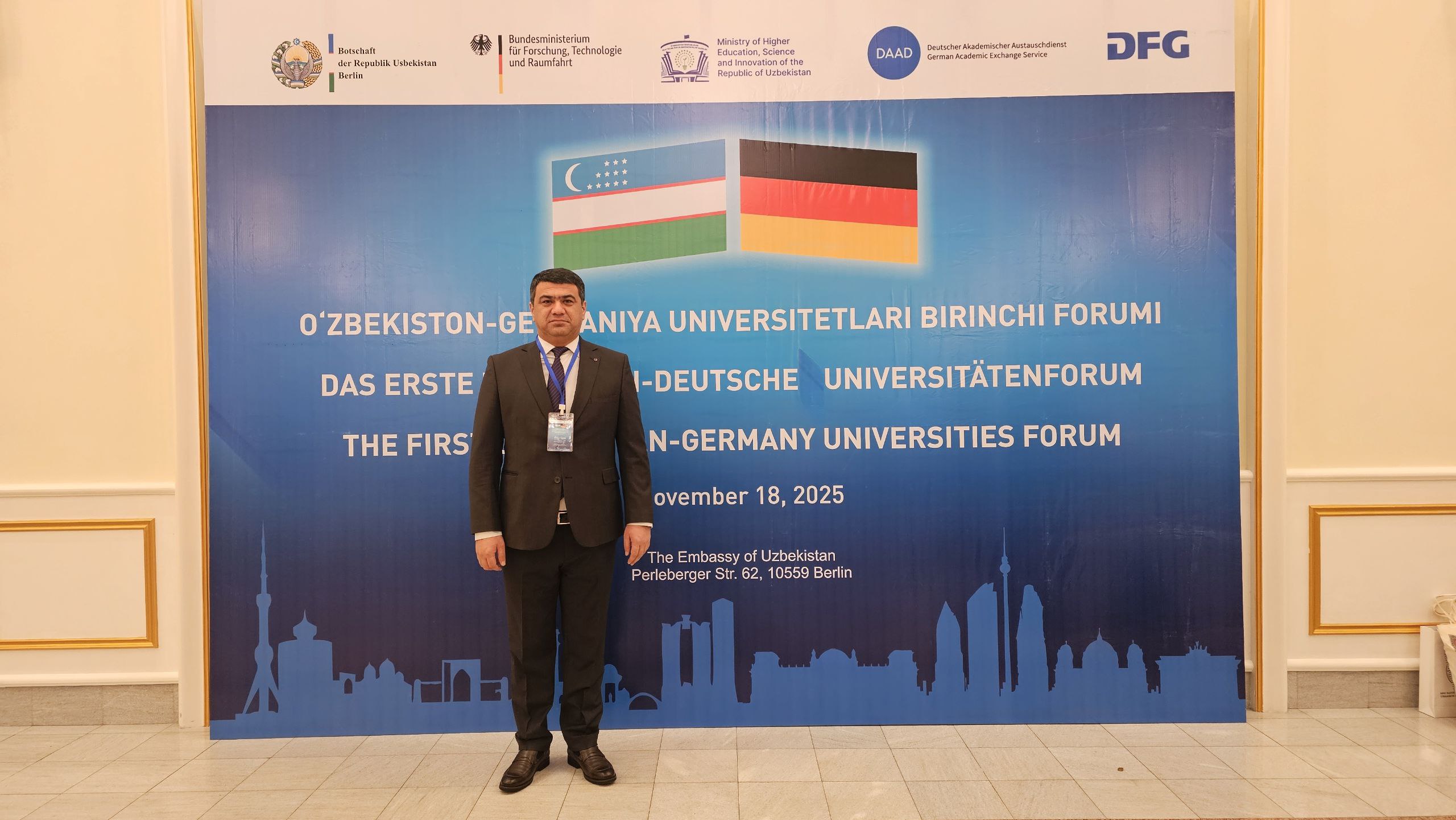 CHDPU prorektori O‘zbekiston–Germaniya oliy ta’lim muassasalari forumida ishtirok etmoqda Gallery Image