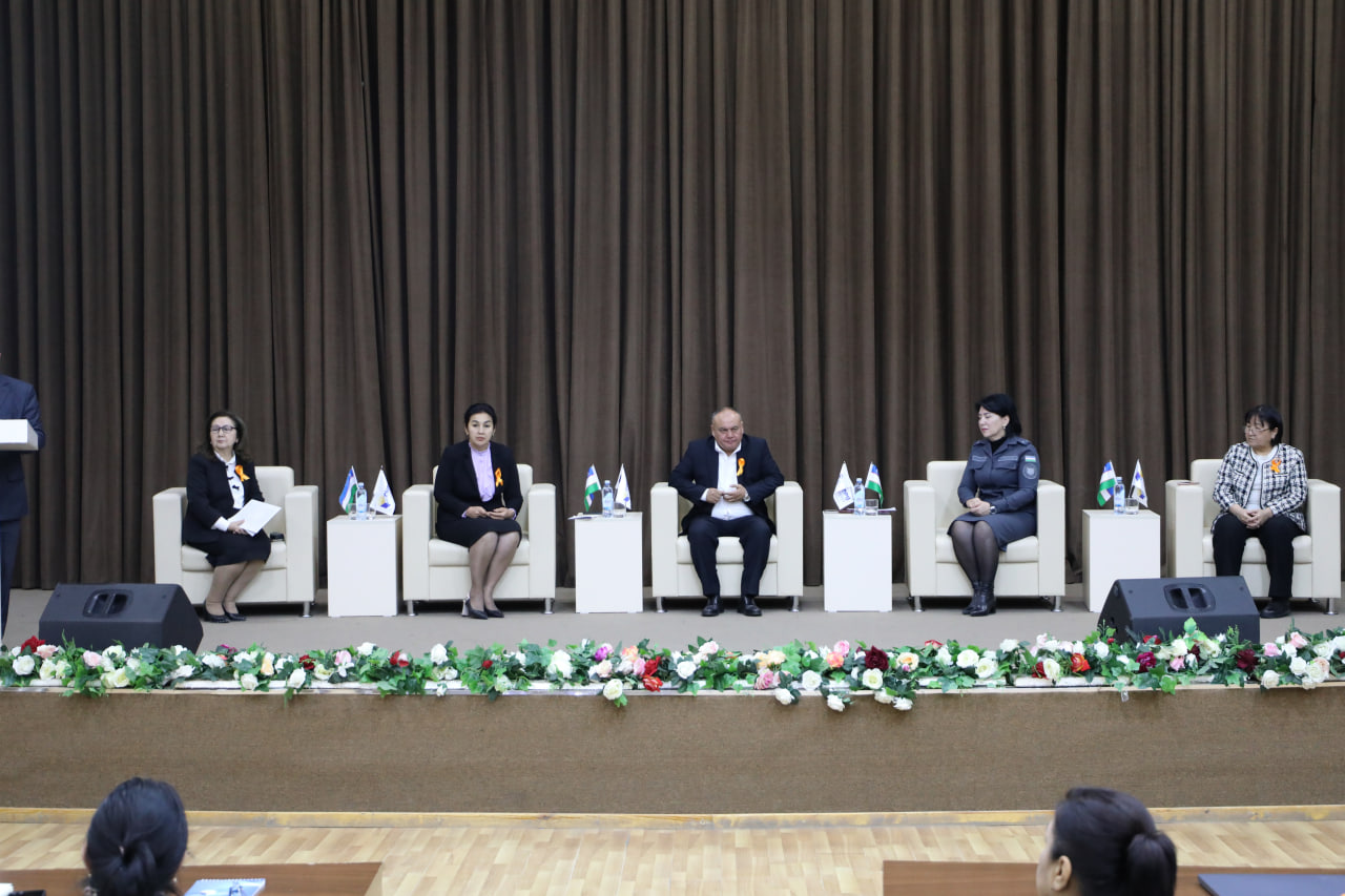 “Xotin-qizlarga nisbatan zo‘ravonlikka barham berish xaqlaro kuni” munosabati bilan o‘tkazilgan tadbir tafsiloti Gallery Image