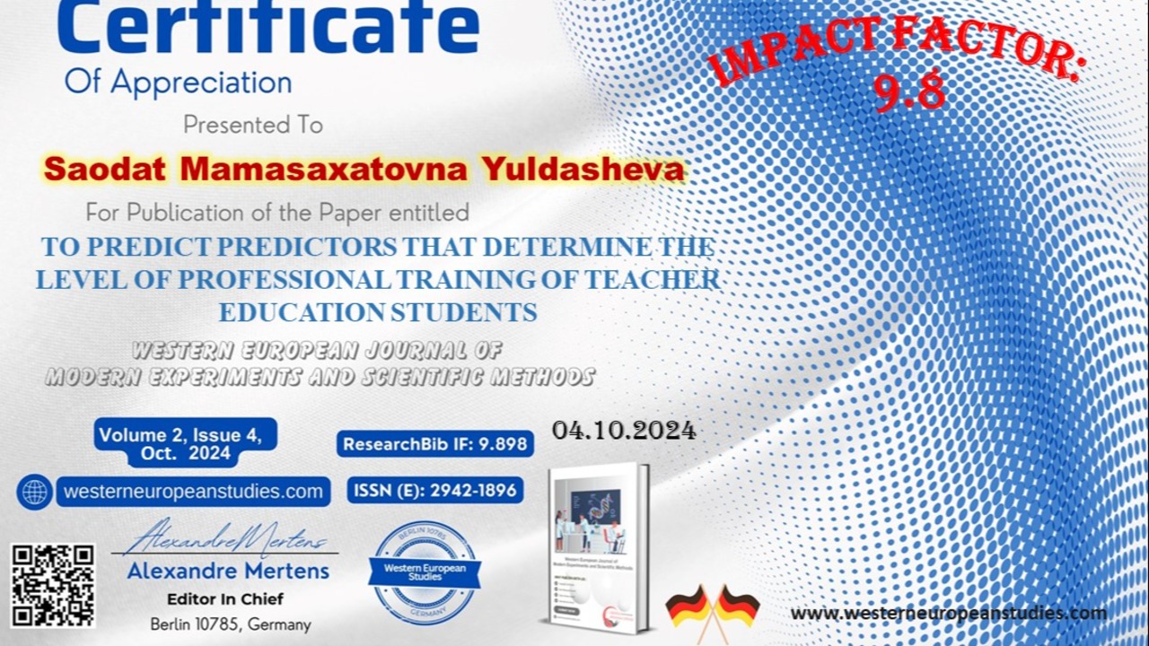 PREDICTORS DETERMINING STUDENTS’ SUITABILITY FOR PEDAGOGICAL PROFESSIONAL ACTIVITY