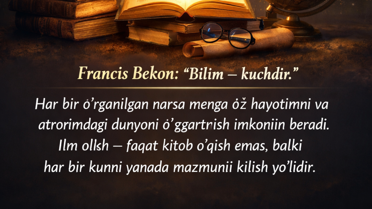 Ilm – cheksiz kuch